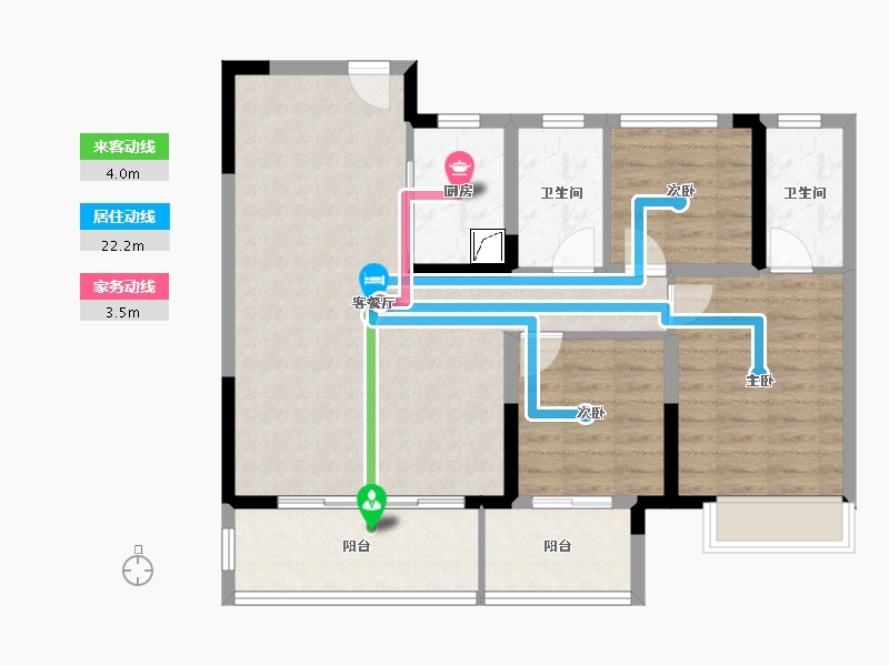 河南省-驻马店市-驻马店世和府-98.00-户型库-动静线