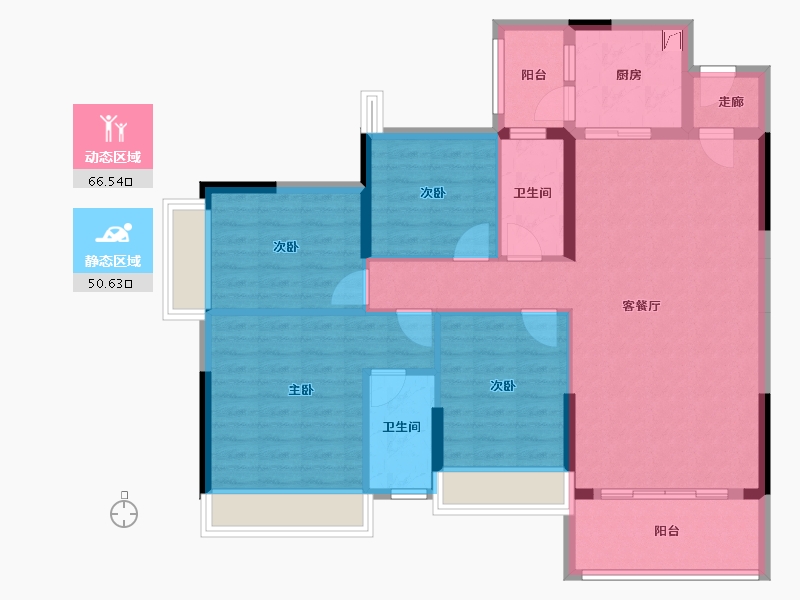 广东省-清远市-时代倾城-东区-110.00-户型库-动静分区