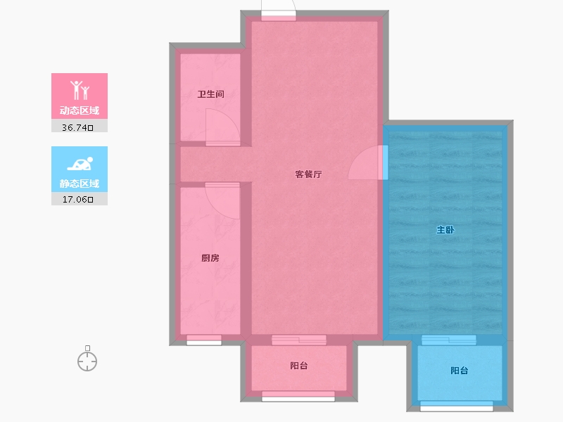 北京-北京市-景和园-54.00-户型库-动静分区