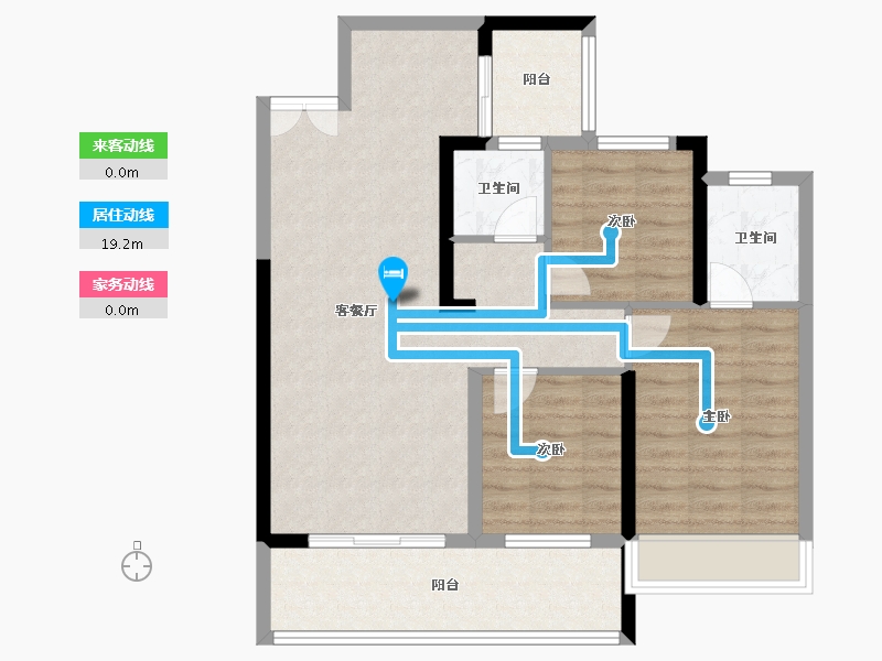 湖北省-孝感市-民邦壹号院-84.00-户型库-动静线