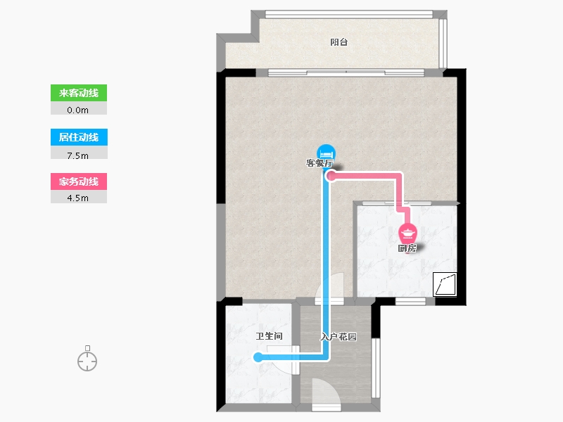 广东省-广州市-越秀明珠天悦江湾-67.00-户型库-动静线