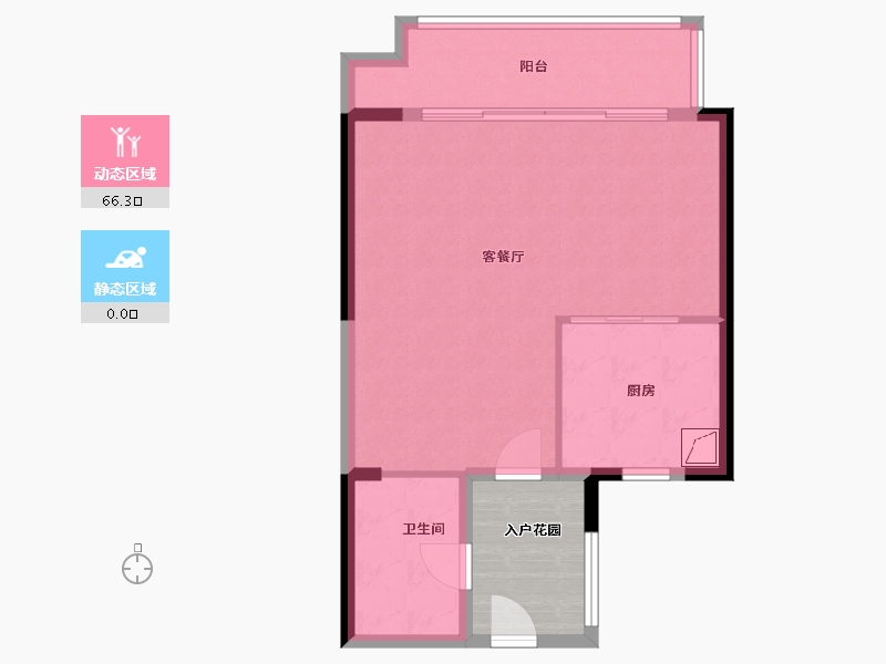 广东省-广州市-越秀明珠天悦江湾-67.00-户型库-动静分区