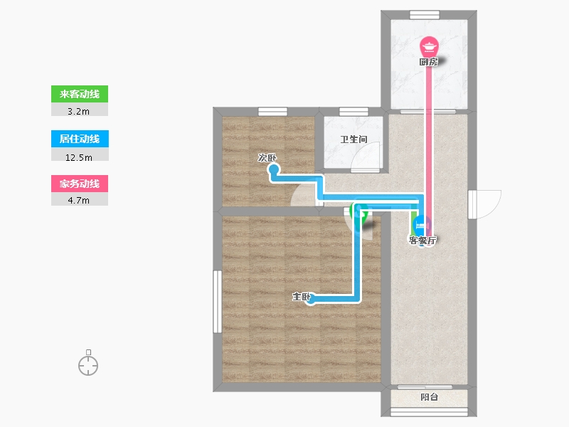 广东省-深圳市-新世界荔园阁（一期）-52.00-户型库-动静线