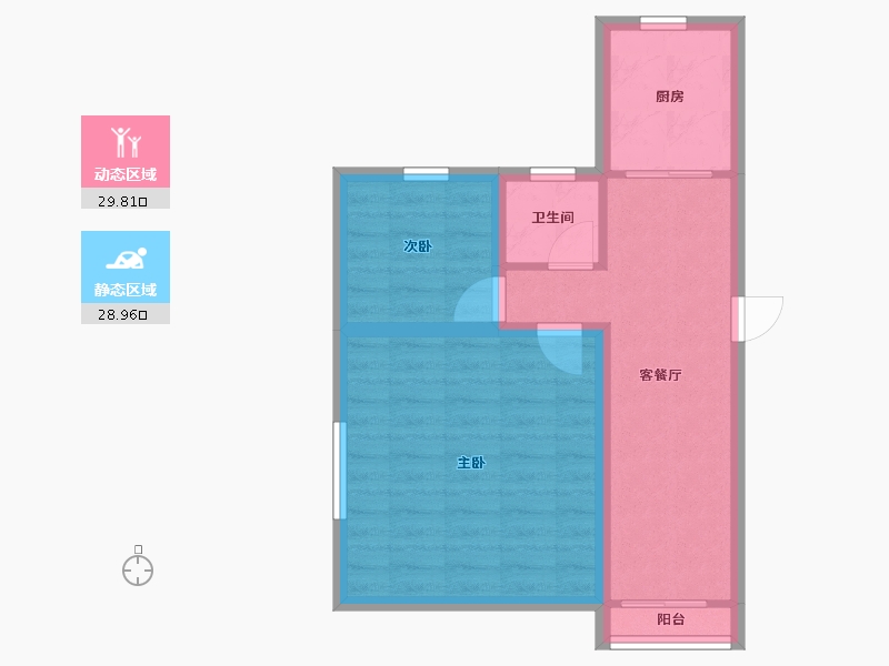 广东省-深圳市-新世界荔园阁（一期）-52.00-户型库-动静分区