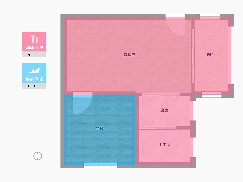 广东省-深圳市-新世界荔园阁（二期）-33.24-户型库-动静分区