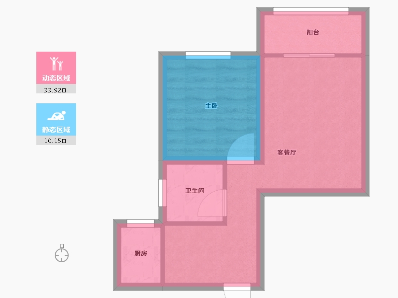 广东省-深圳市-新世界荔园阁（一期）-38.40-户型库-动静分区