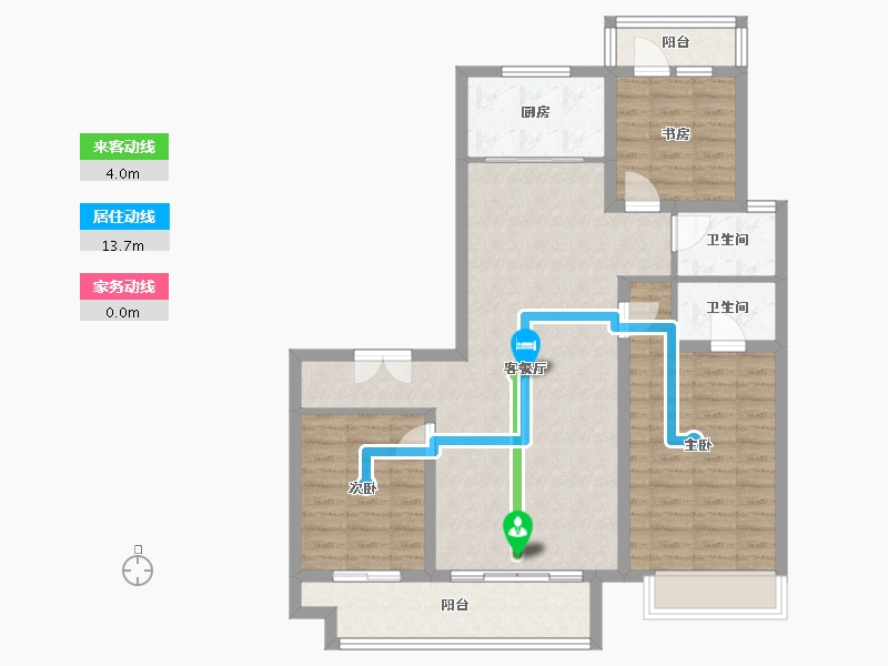 河北省-邢台市-悦湖公馆-105.00-户型库-动静线