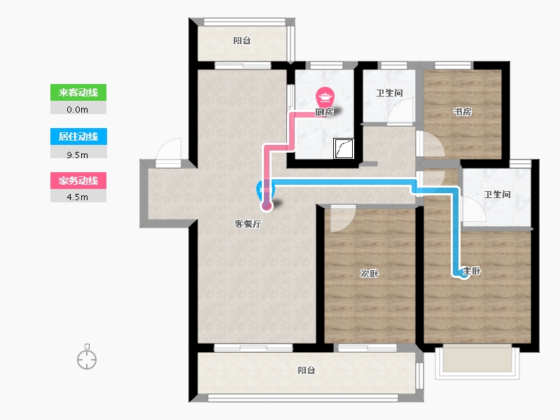 云南省-昆明市-融创文旅城-112.00-户型库-动静线