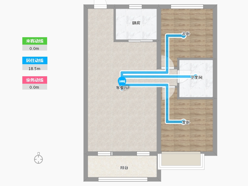 河北省-沧州市-水岸张桥悦府-70.00-户型库-动静线