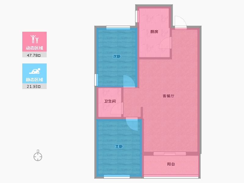 河北省-邢台市-上东首府-69.00-户型库-动静分区