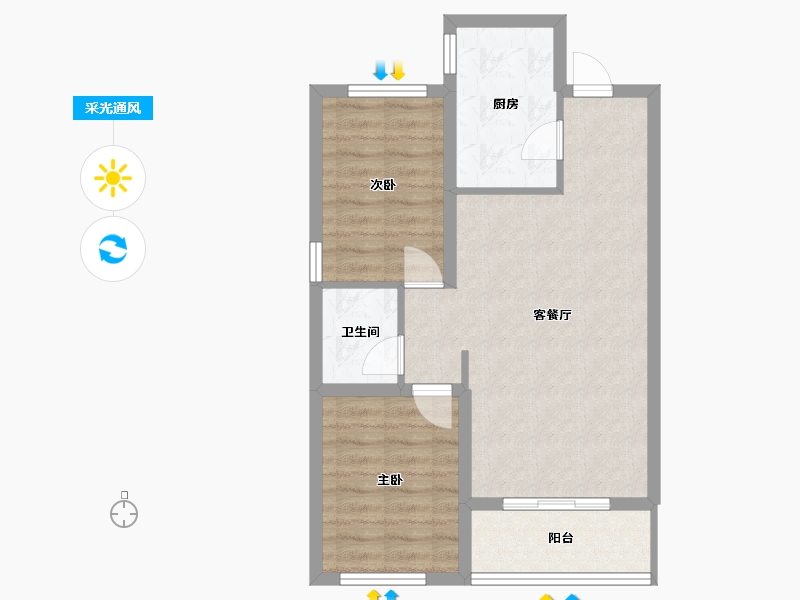 河北省-邢台市-上东首府-69.00-户型库-采光通风