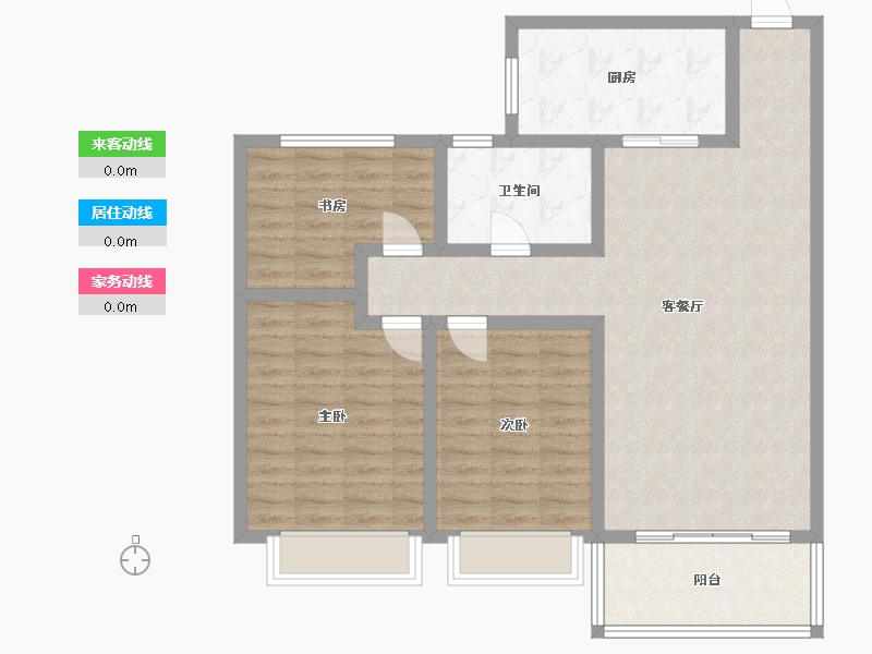 江苏省-无锡市-恒大观澜府-99.00-户型库-动静线