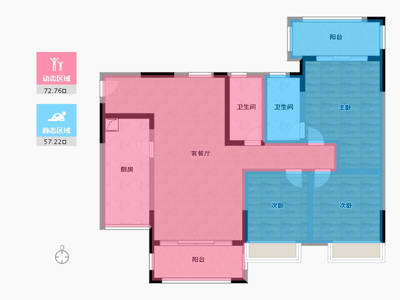 四川省-遂宁市-德馨警苑小区-115.00-户型库-动静分区