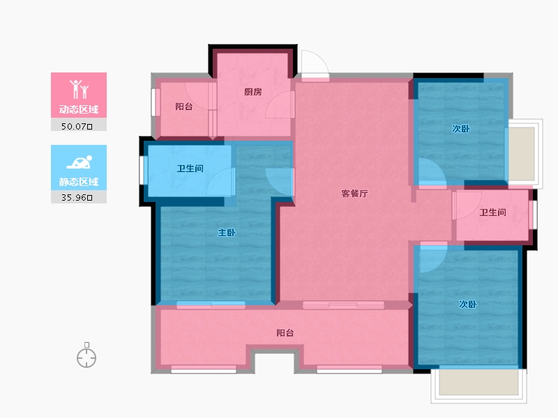 四川省-南充市-万卷山河-78.00-户型库-动静分区