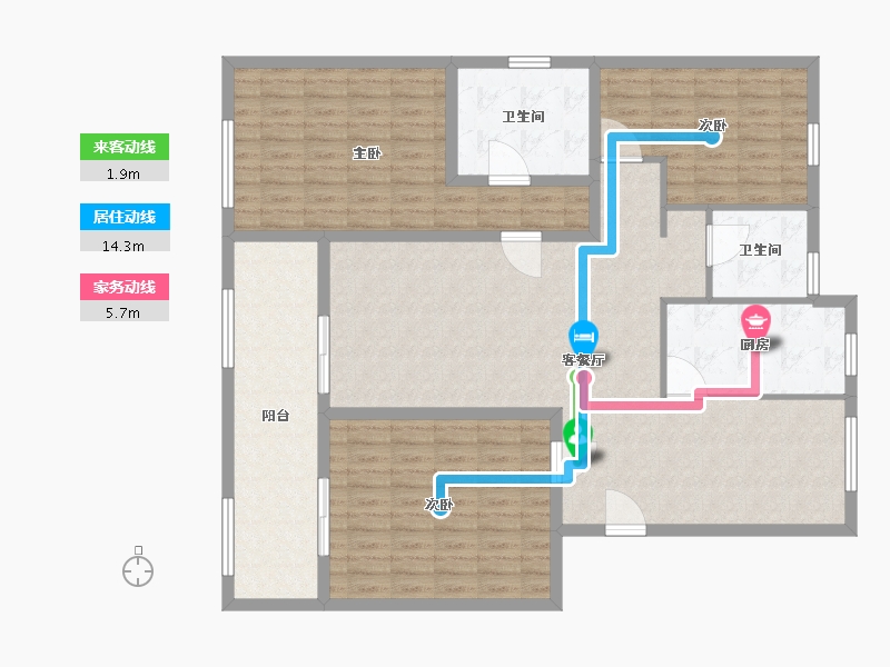 江苏省-镇江市-君悦华庭-139.00-户型库-动静线