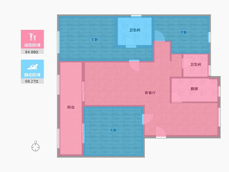 江苏省-镇江市-君悦华庭-139.00-户型库-动静分区