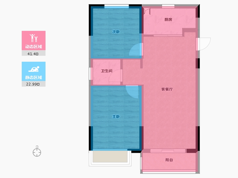 陕西省-延安市-延安万达城-61.00-户型库-动静分区