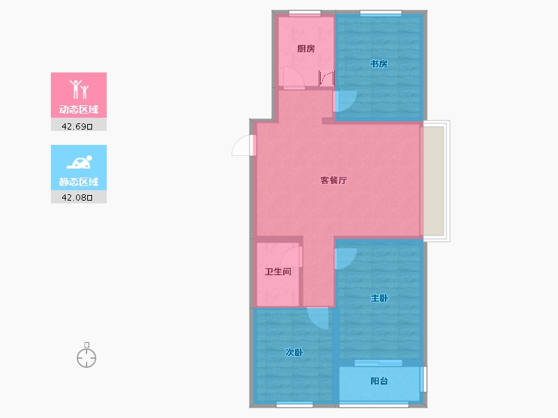 河北省-邢台市-上东首府-90.00-户型库-动静分区