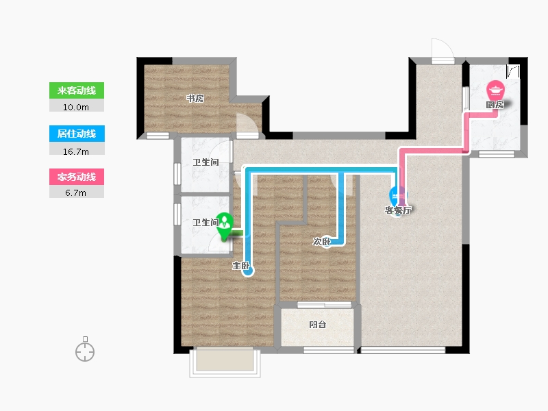 福建省-泉州市-四季公馆-87.00-户型库-动静线