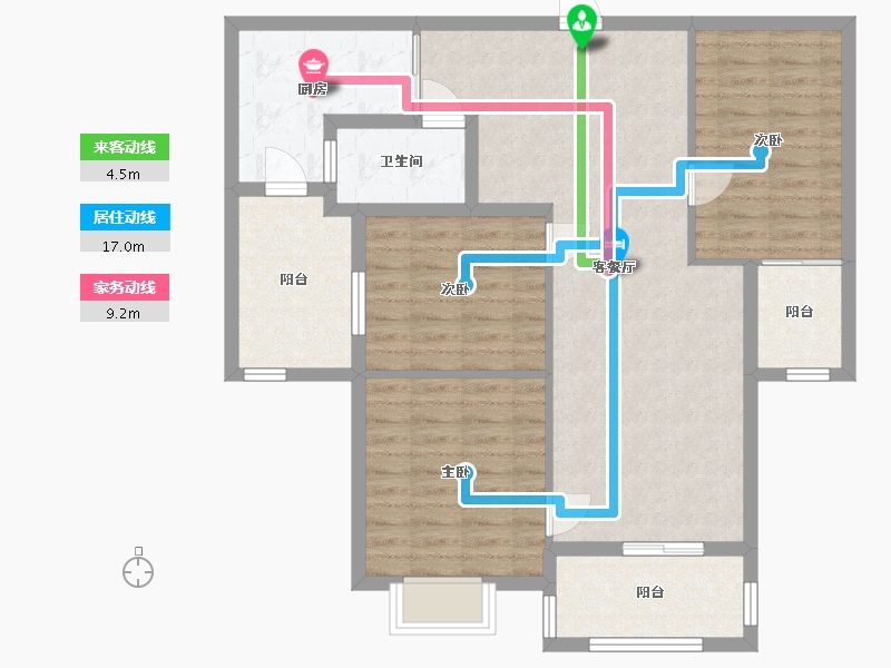 海南省-海口市-德府方家-86.00-户型库-动静线