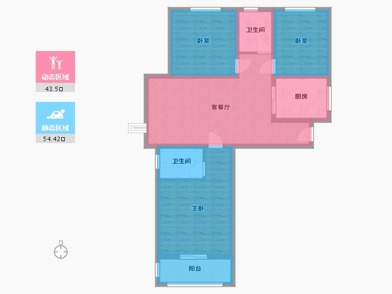 河南省-郑州市-郑州商都历史文化区安置区金岱文苑项目-78.67-户型库-动静分区