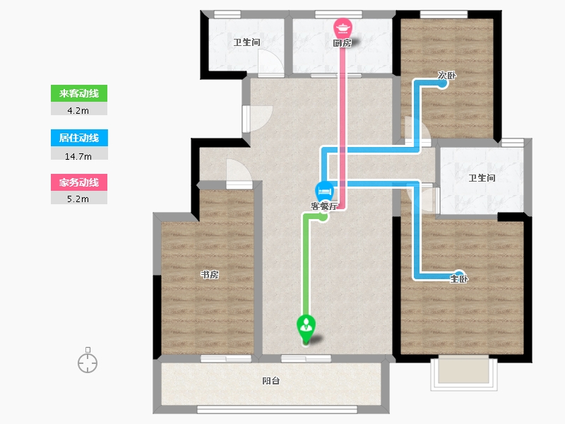 山东省-菏泽市-长安府-120.00-户型库-动静线