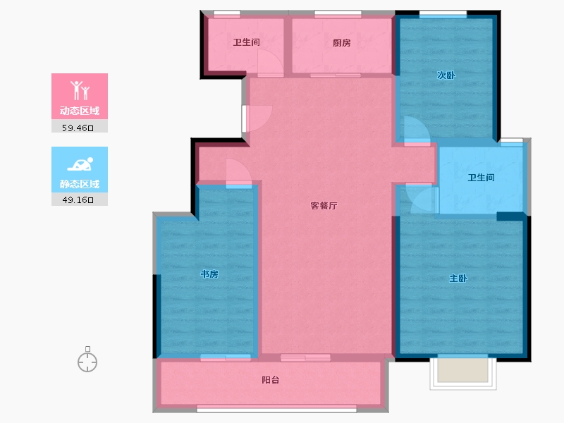 山东省-菏泽市-长安府-120.00-户型库-动静分区