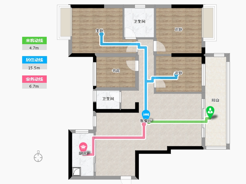 广西壮族自治区-桂林市-碧园印象桂林-117.98-户型库-动静线