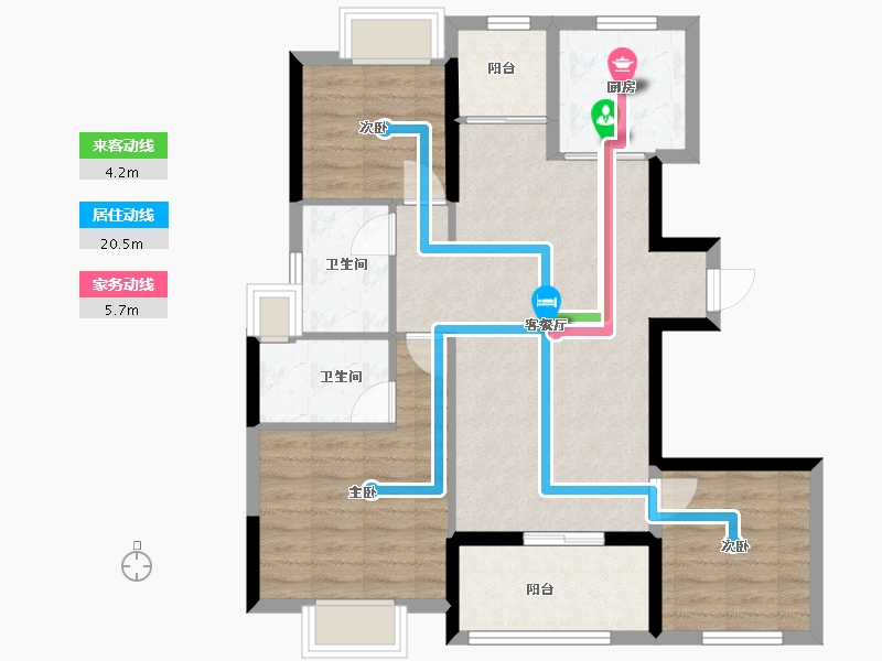 广东省-深圳市-深铁珑境-82.31-户型库-动静线