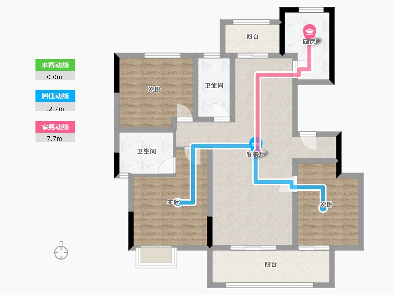 浙江省-绍兴市-官河府-110.00-户型库-动静线