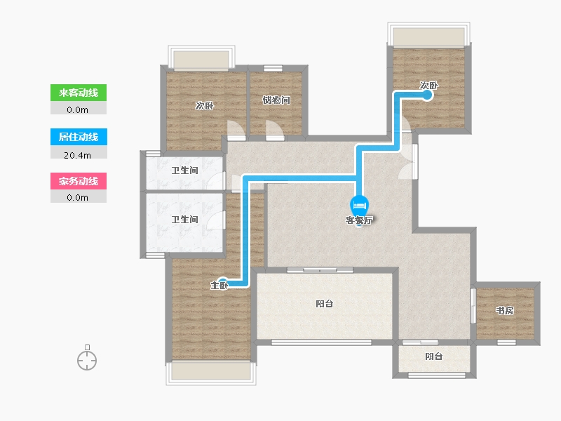 四川省-成都市-中信城开麓山上院-156.00-户型库-动静线