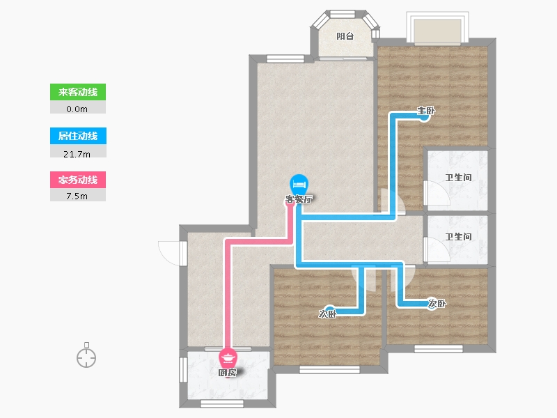 河北省-邯郸市-赵都新城-94.26-户型库-动静线