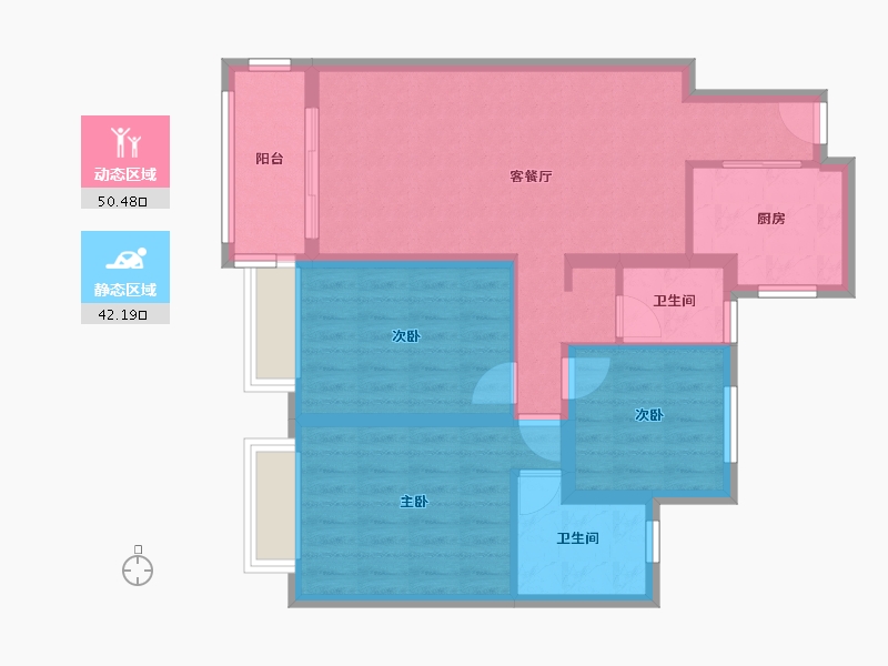 安徽省-安庆市-皖国紫竹园-100.00-户型库-动静分区