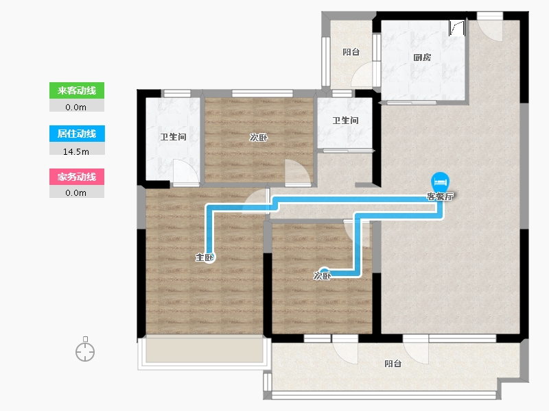 山东省-滨州市-碧桂园-102.00-户型库-动静线