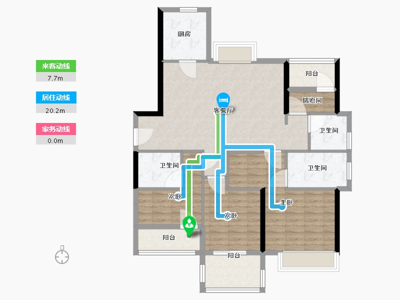 福建省-南平市-江南第一城-97.88-户型库-动静线