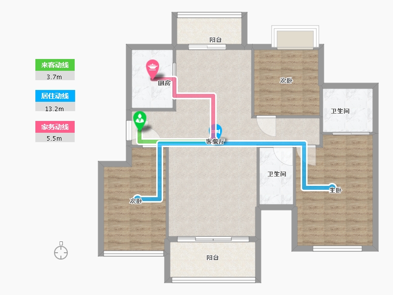 福建省-三明市-博森·翰林城-100.00-户型库-动静线