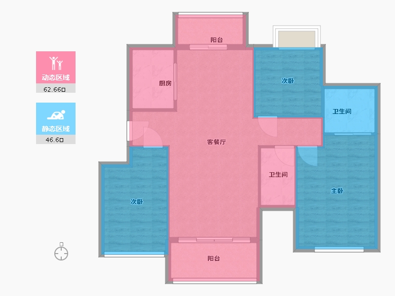 福建省-三明市-博森·翰林城-100.00-户型库-动静分区