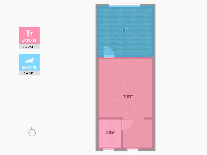 黑龙江省-鹤岗市-侨州花园-36.48-户型库-动静分区