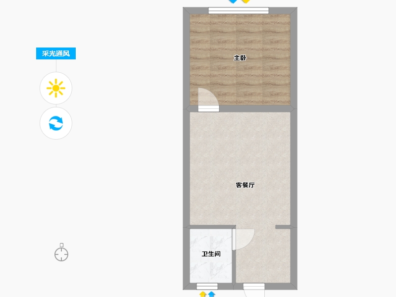 黑龙江省-鹤岗市-侨州花园-36.48-户型库-采光通风