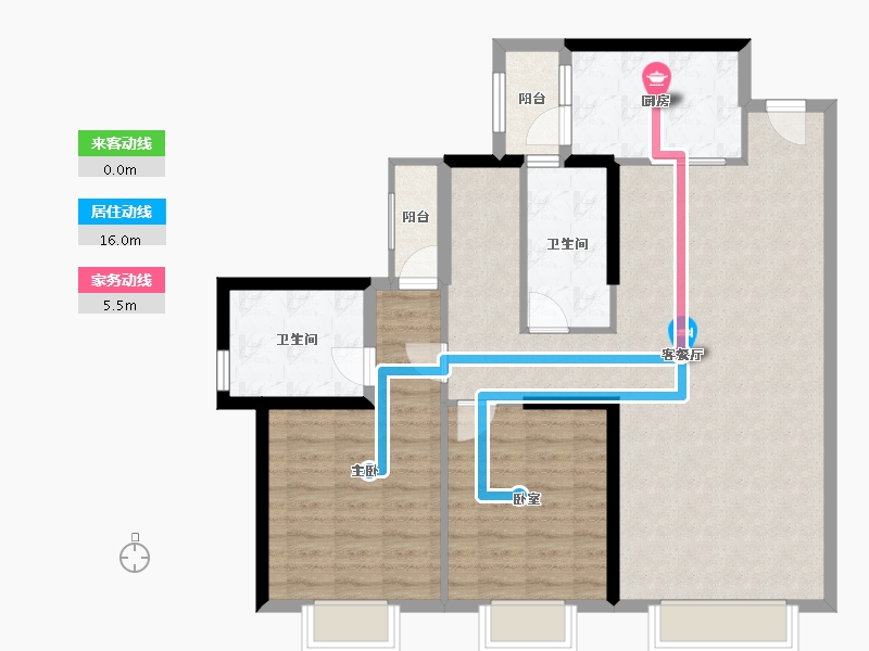 广东省-深圳市-加福华尔登府邸-99.23-户型库-动静线