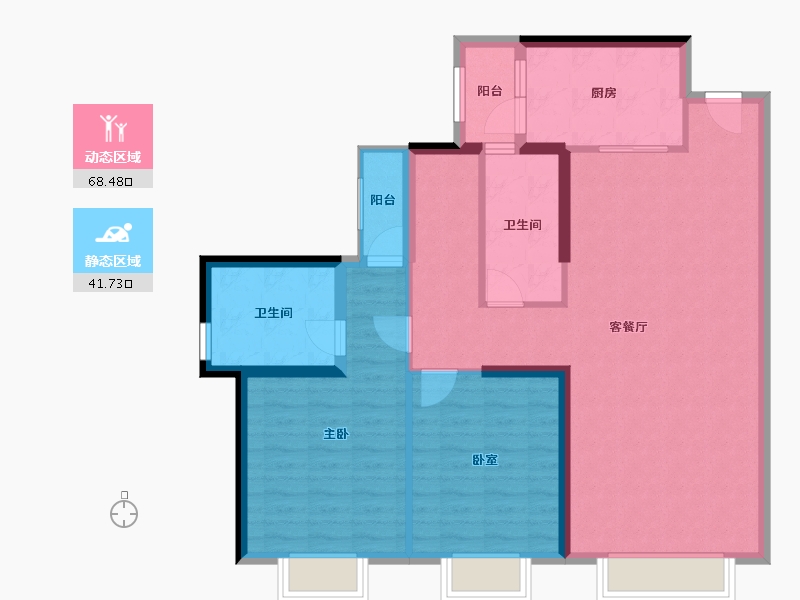 广东省-深圳市-加福华尔登府邸-99.23-户型库-动静分区