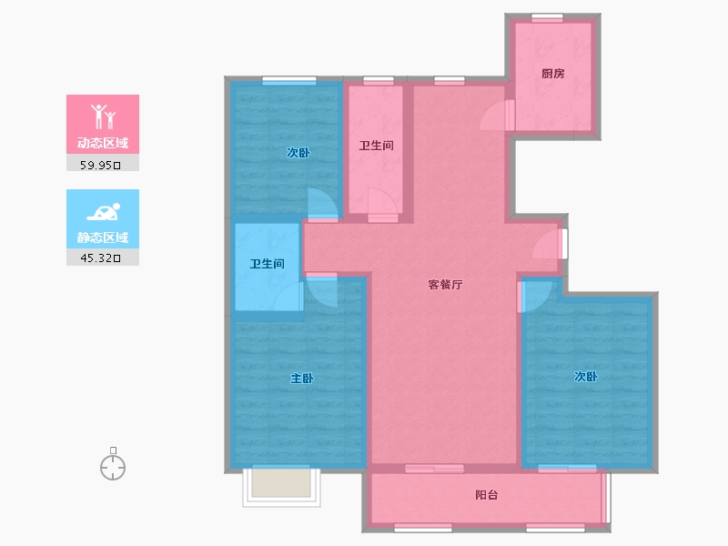 河北省-邢台市-庄鼎天下-107.23-户型库-动静分区