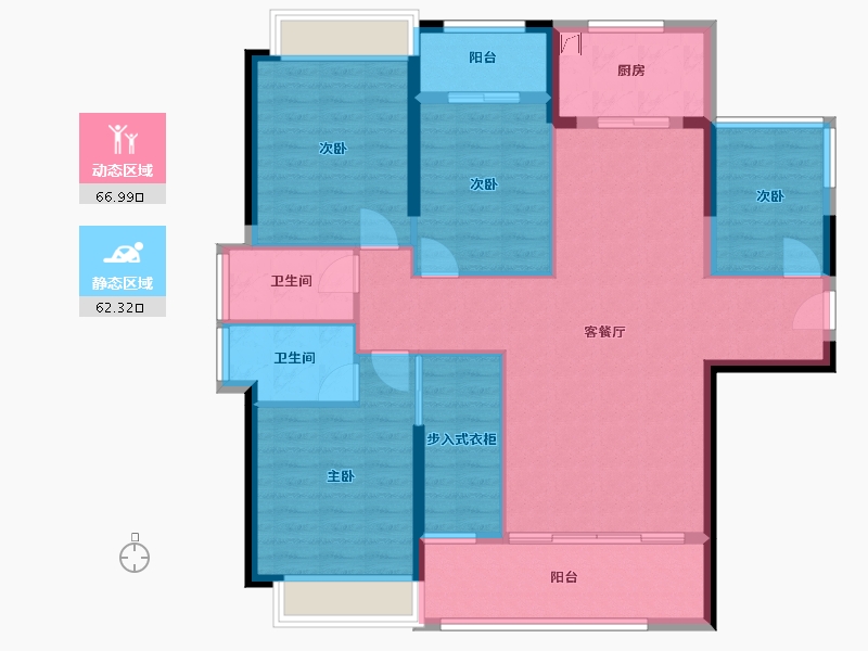 广东省-揭阳市-言成盈禧华府-135.00-户型库-动静分区