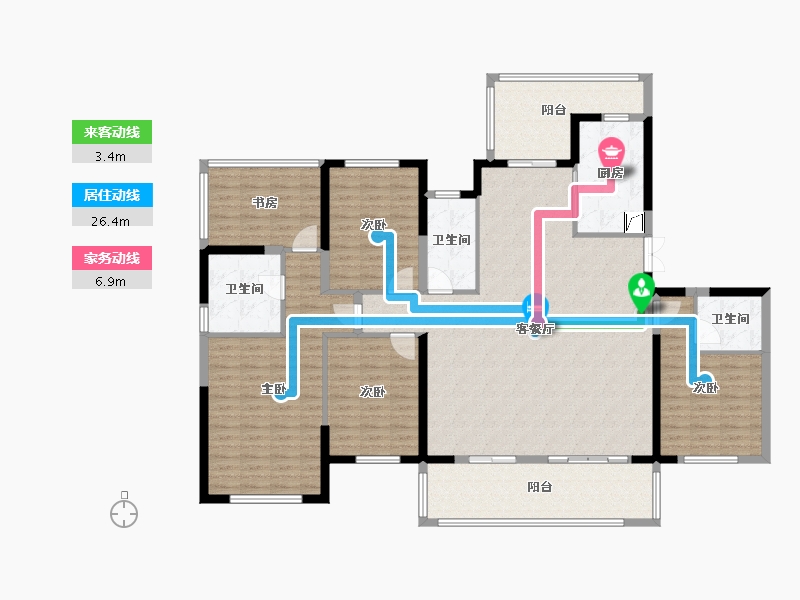 广西壮族自治区-玉林市-玉林绿地城-183.00-户型库-动静线