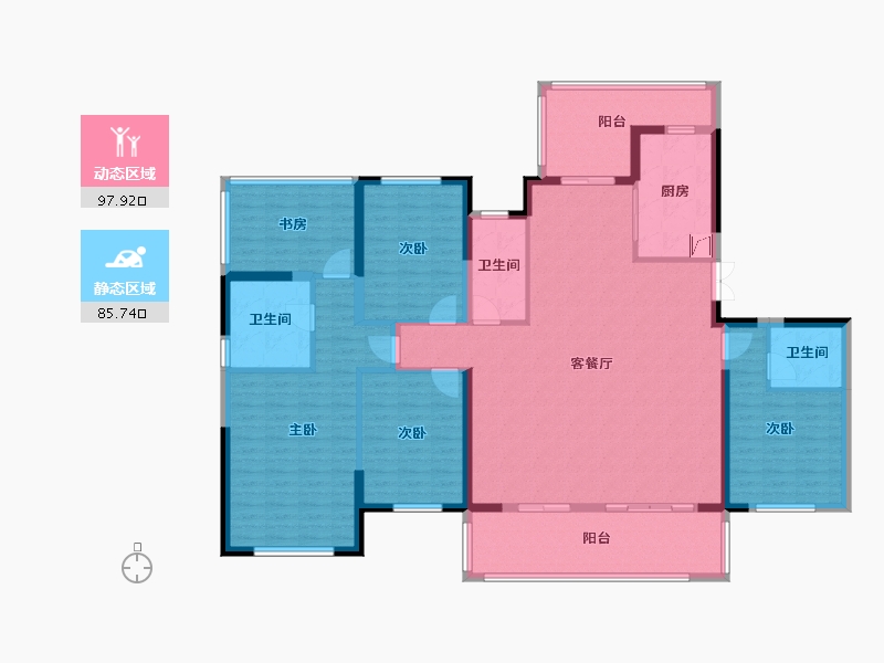 广西壮族自治区-玉林市-玉林绿地城-183.00-户型库-动静分区