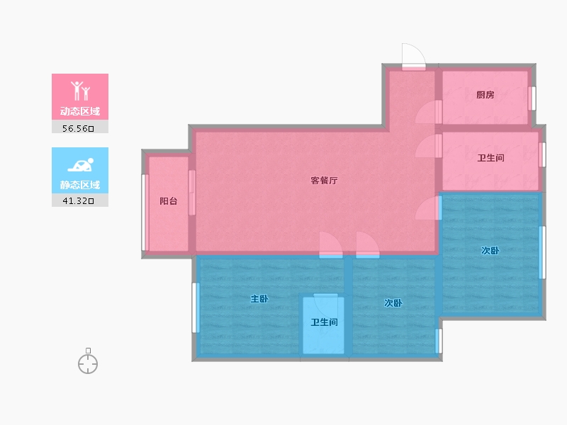 河北省-邢台市-吕家屯新区-97.00-户型库-动静分区