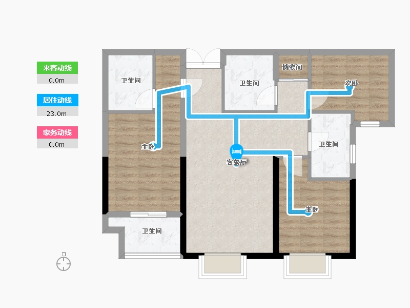 山东省-德州市-华中华园-82.00-户型库-动静线