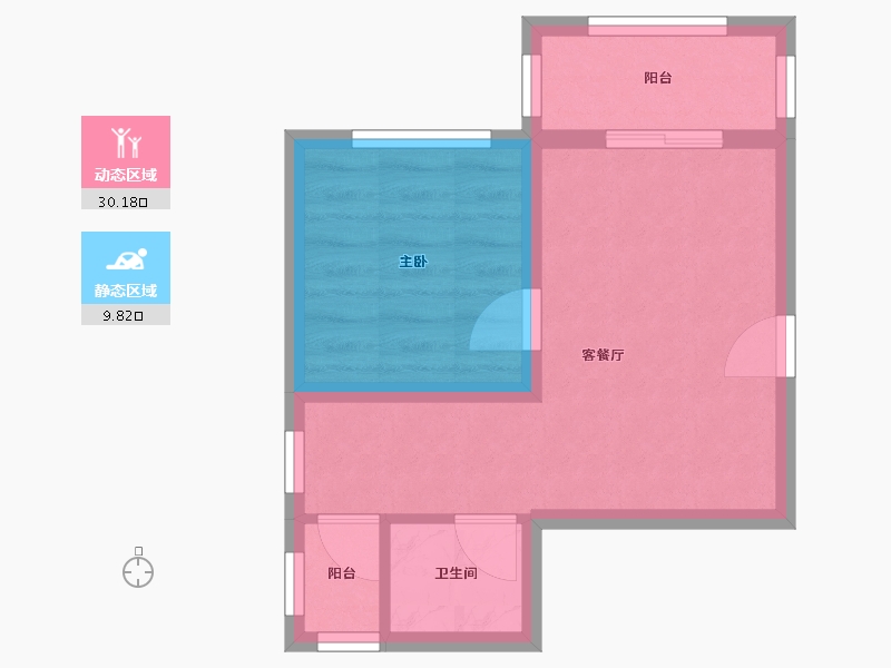 广东省-深圳市-新世界荔园阁（一期）-34.94-户型库-动静分区