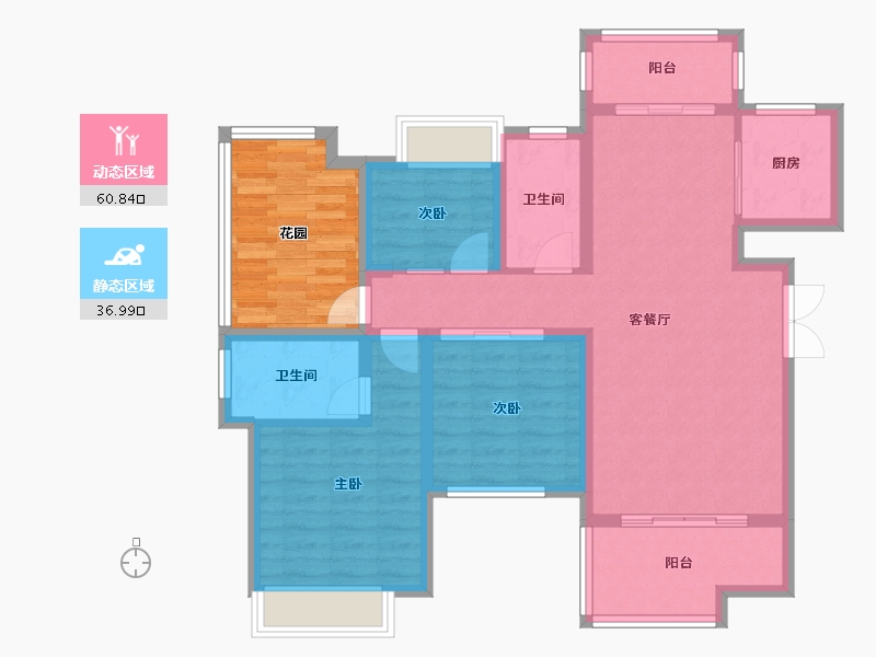 湖南省-永州市-岳麓名城-122.00-户型库-动静分区