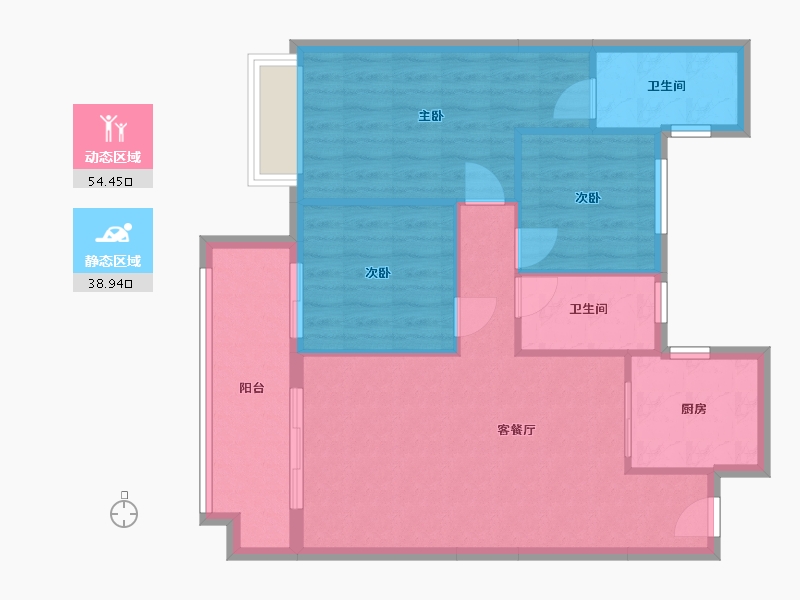 福建省-泉州市-源昌江南城-89.00-户型库-动静分区